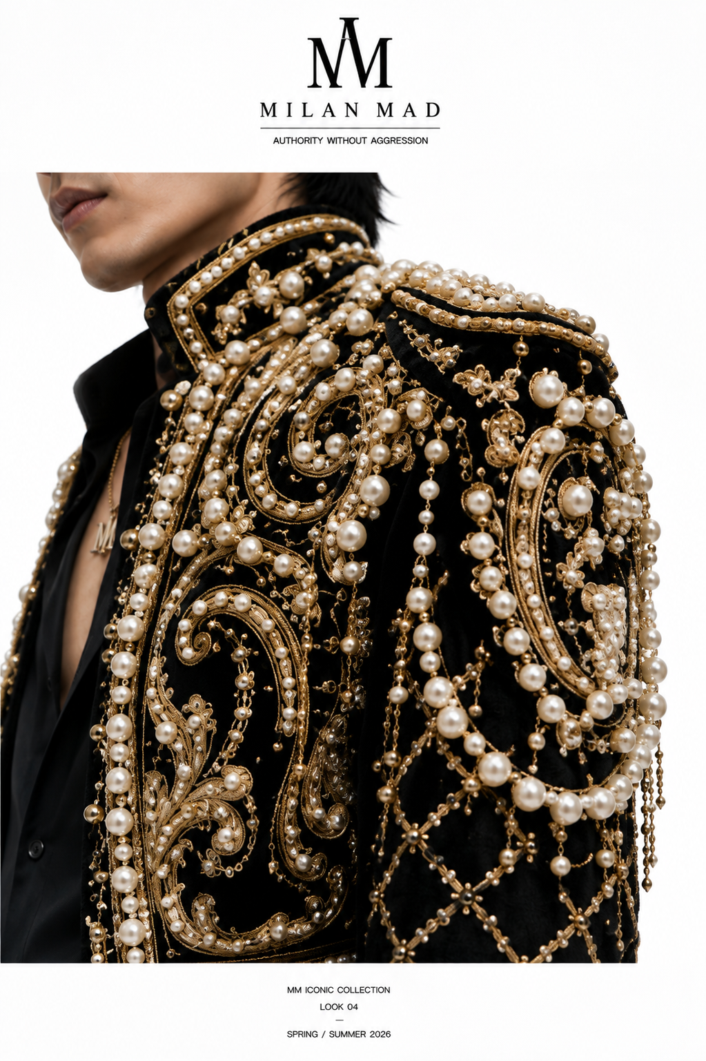 Noche Dorada Pearl Bolero — view 5