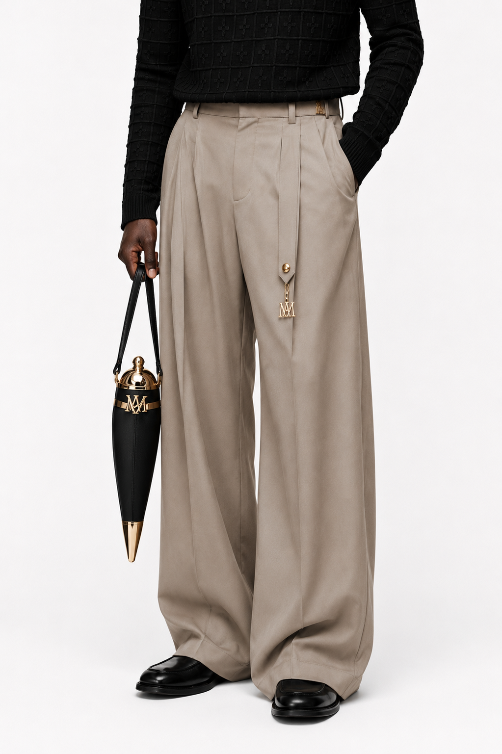 Sabbia Pleated Wide Trouser — view 2