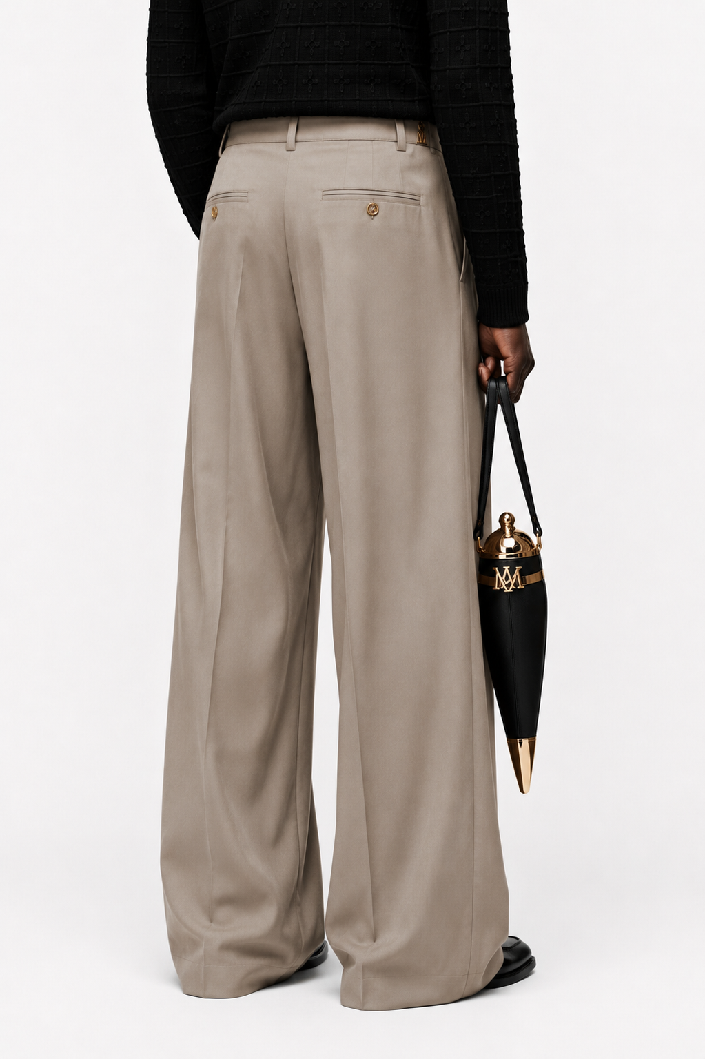 Sabbia Pleated Wide Trouser — view 3