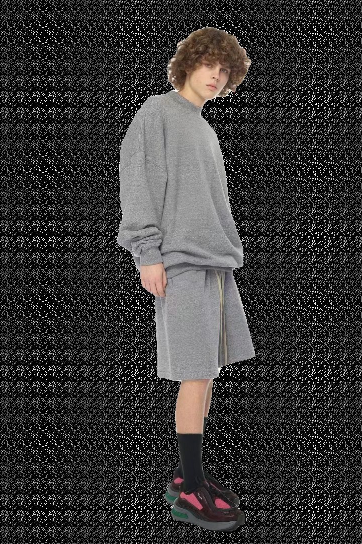 Gray Lux Lounge Shorts — view 2