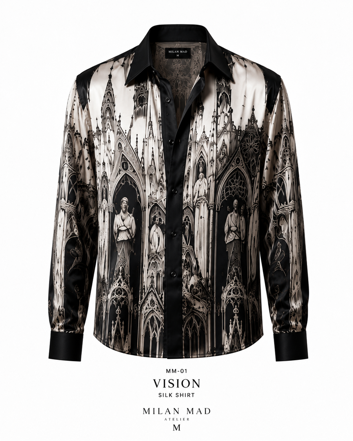 Cathedral Print Silk Shirt — view 3