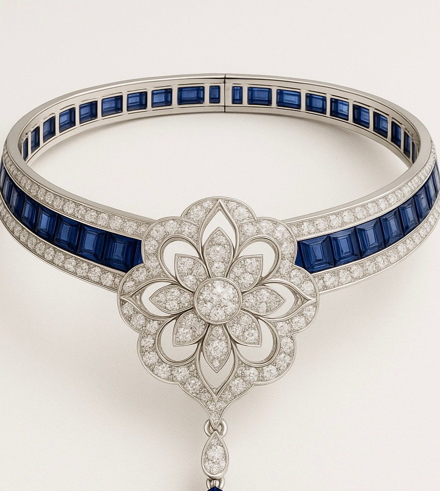 Regina Diamond Choker — view 2