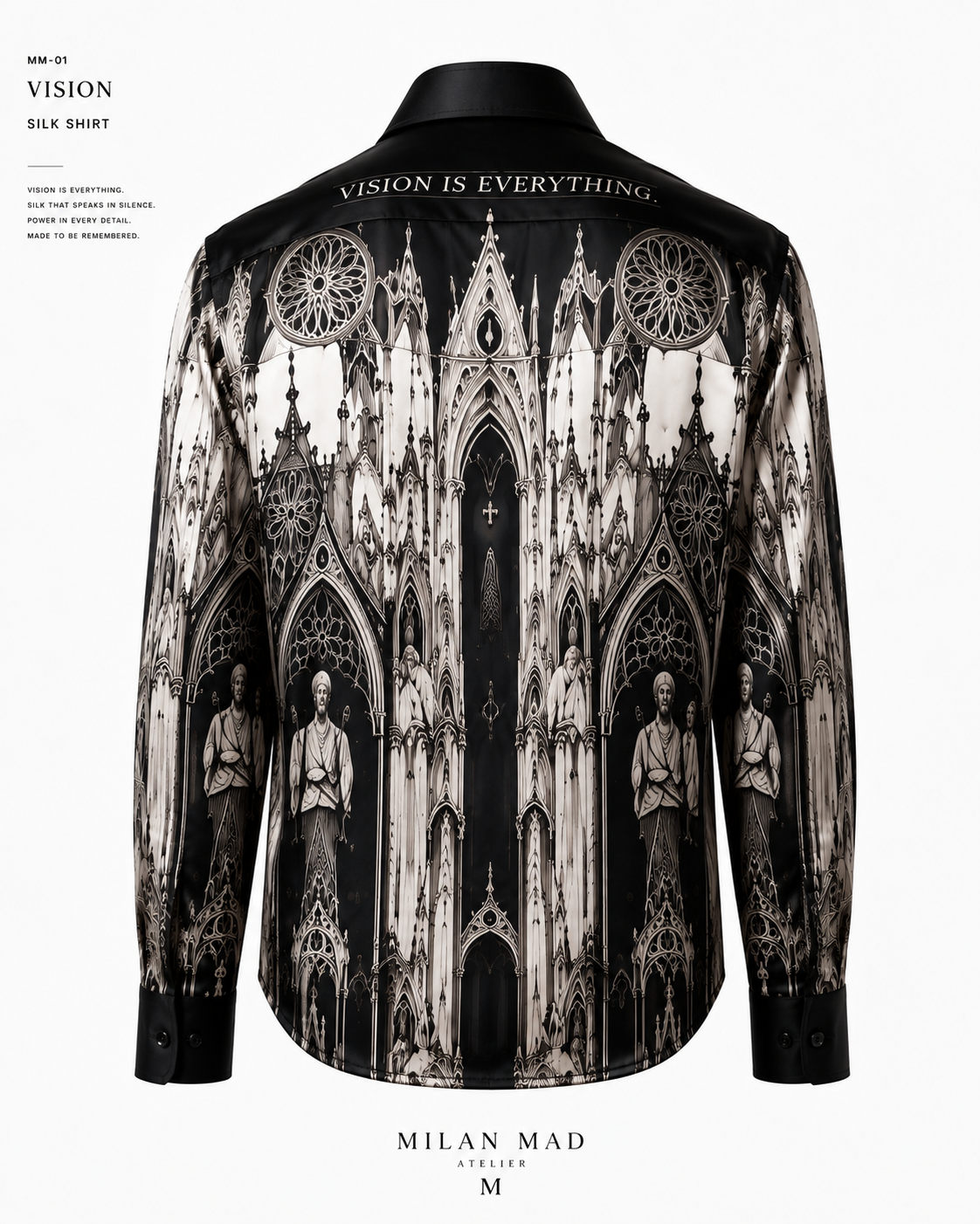 Cathedral Print Silk Shirt — view 4