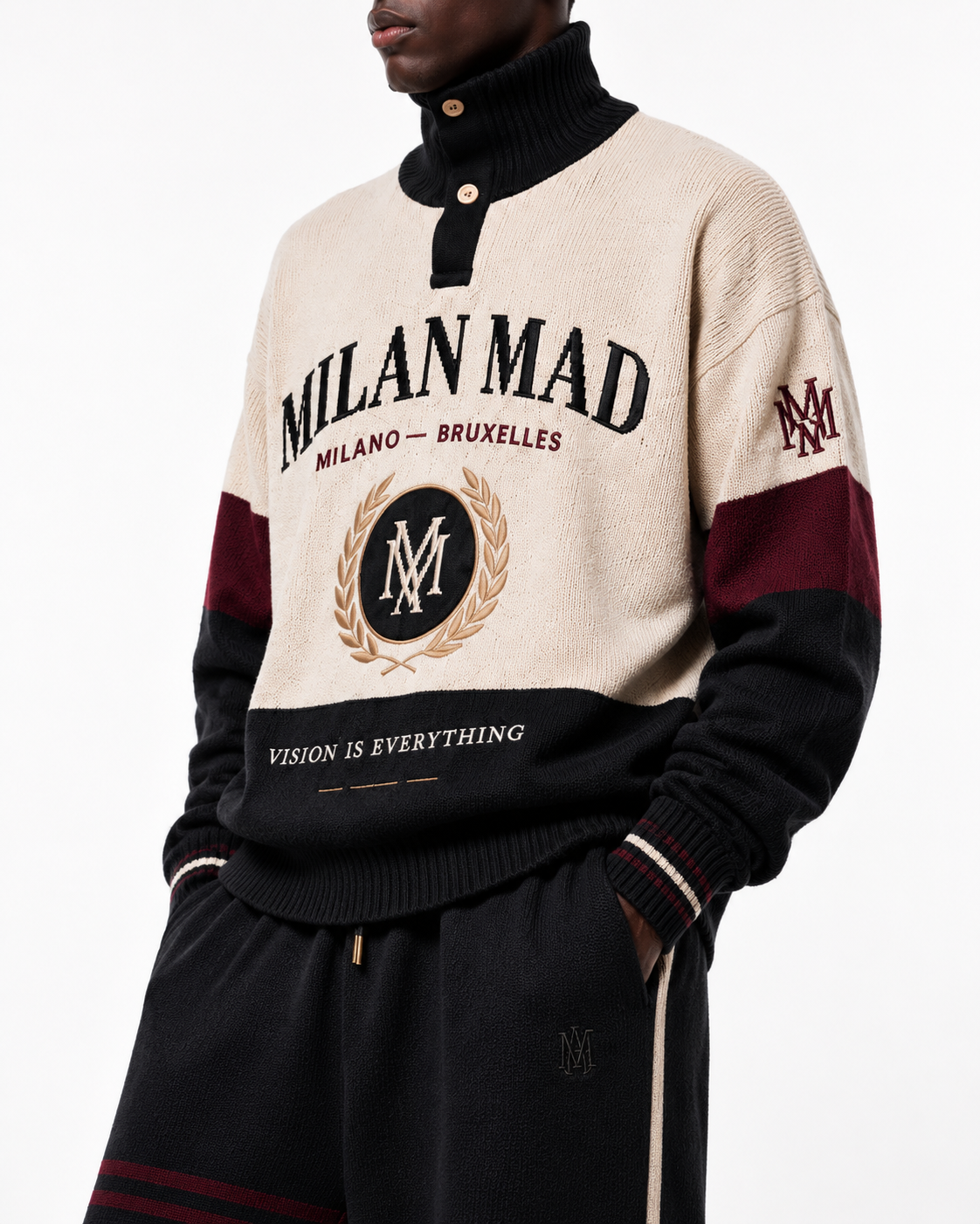 Accademia Crest Knit Sweater — view 4