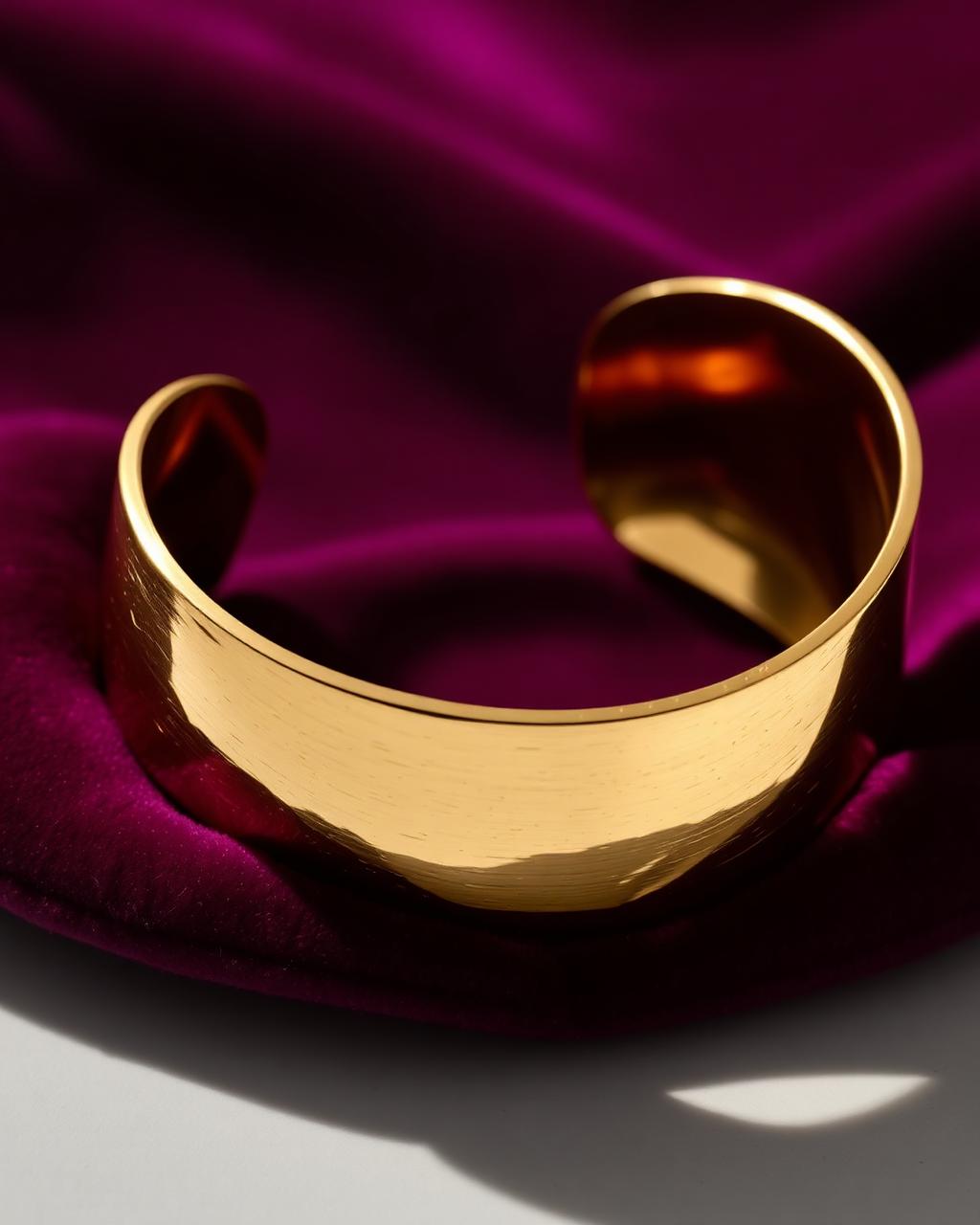 Hammered Gold Cuff