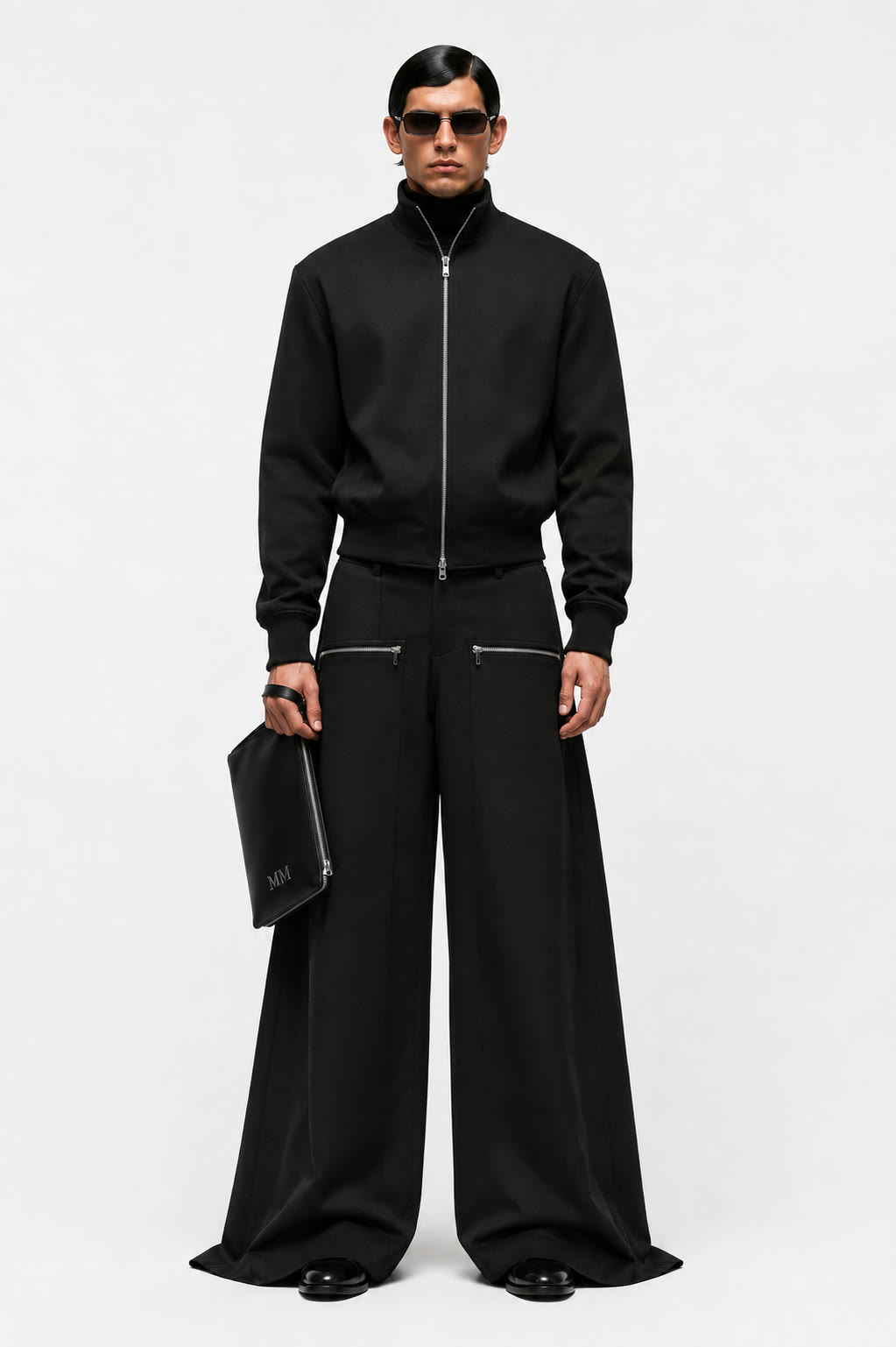 Cropped Leather Biker