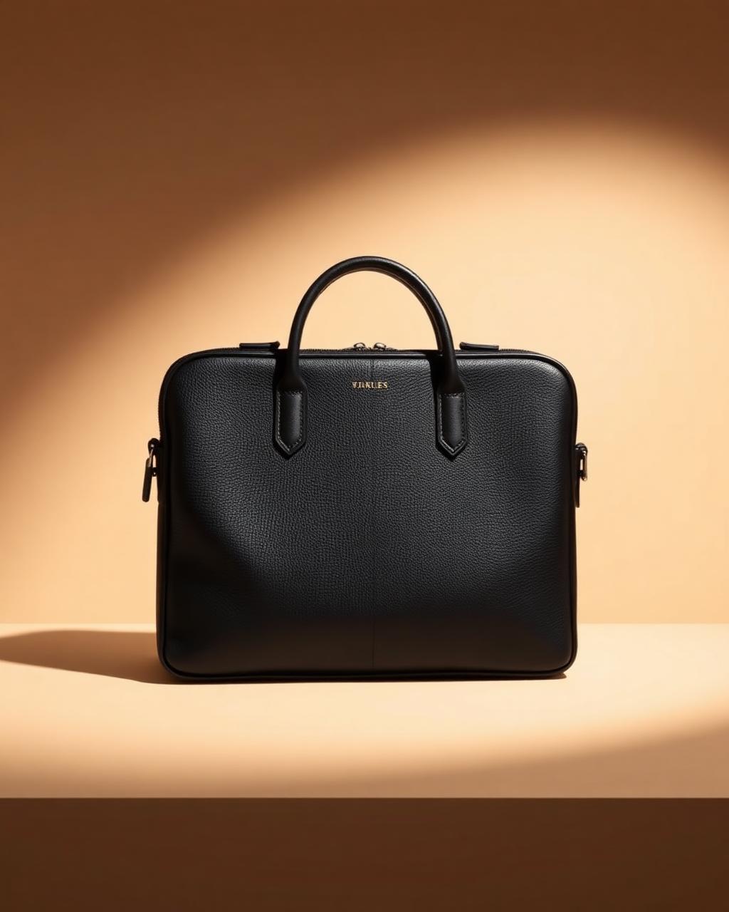 Grained Leather Briefcase
