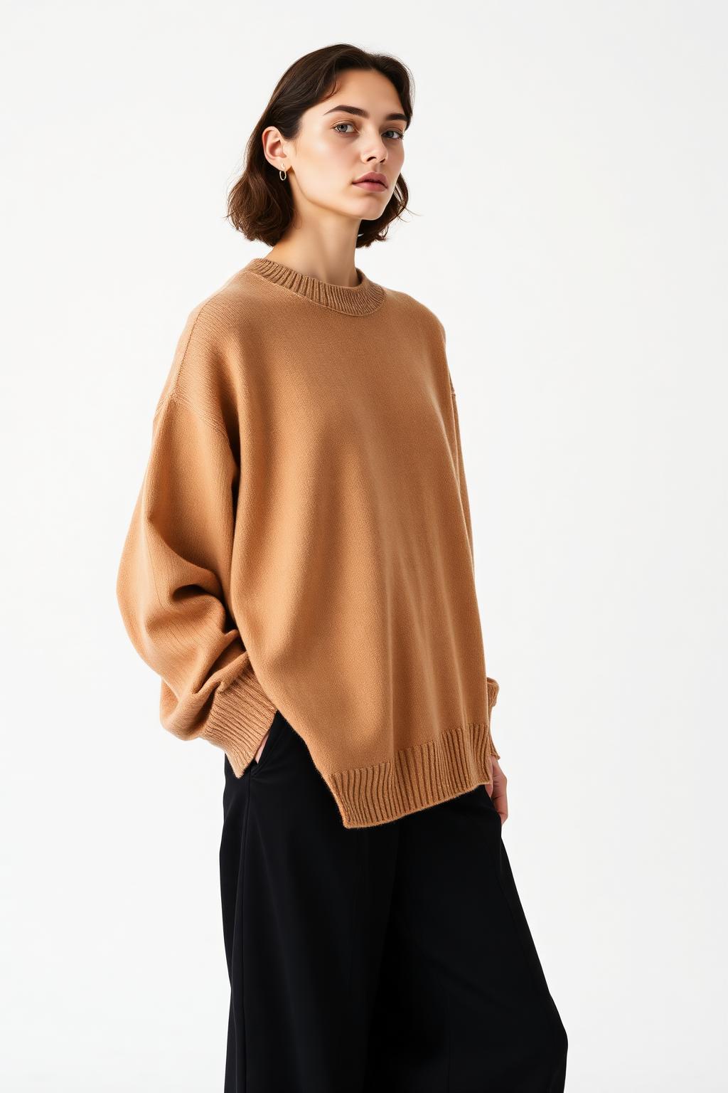 Camel Cashmere Sweater